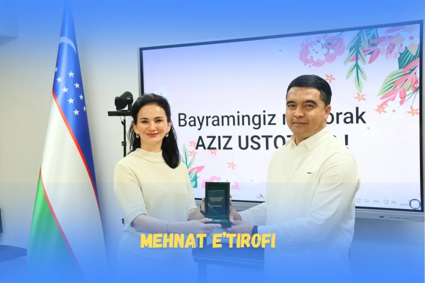 “Xalq ta’limi a’lochisi” nishoni bilan institut xodimlari taqdirlandi