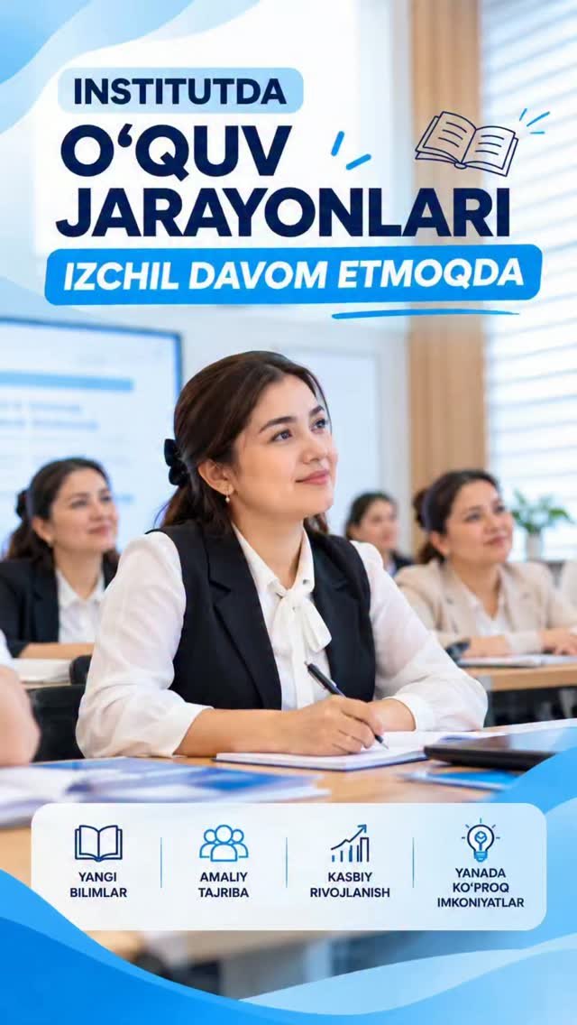 Menejerlik va uzluksiz kasbiy rivojlantirish kurslari davom etmoqda