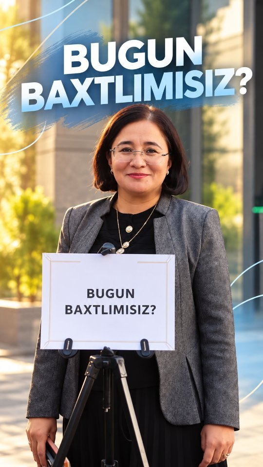 Bugun baxtlimisiz? Institut jamoasi va tinglovchilarga bitta savol